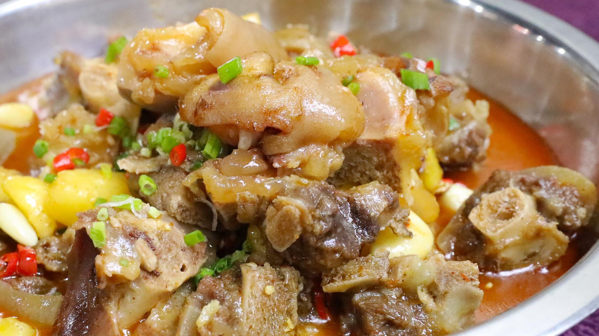 学会这样做牛蹄花营养美味很可口好吃的停不下来很过瘾