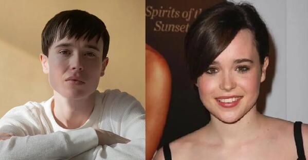 演员艾伦佩吉首晒泳装照胸部平坦还有腹肌疑似变性成功