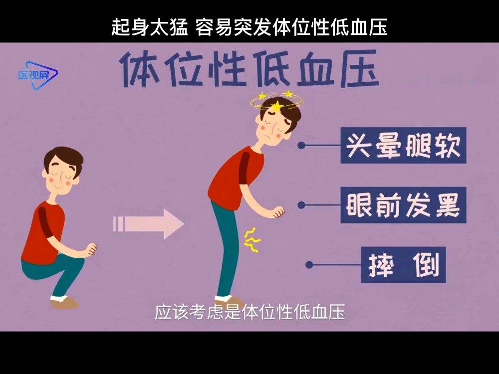 起身太猛 容易突发体位性低血压