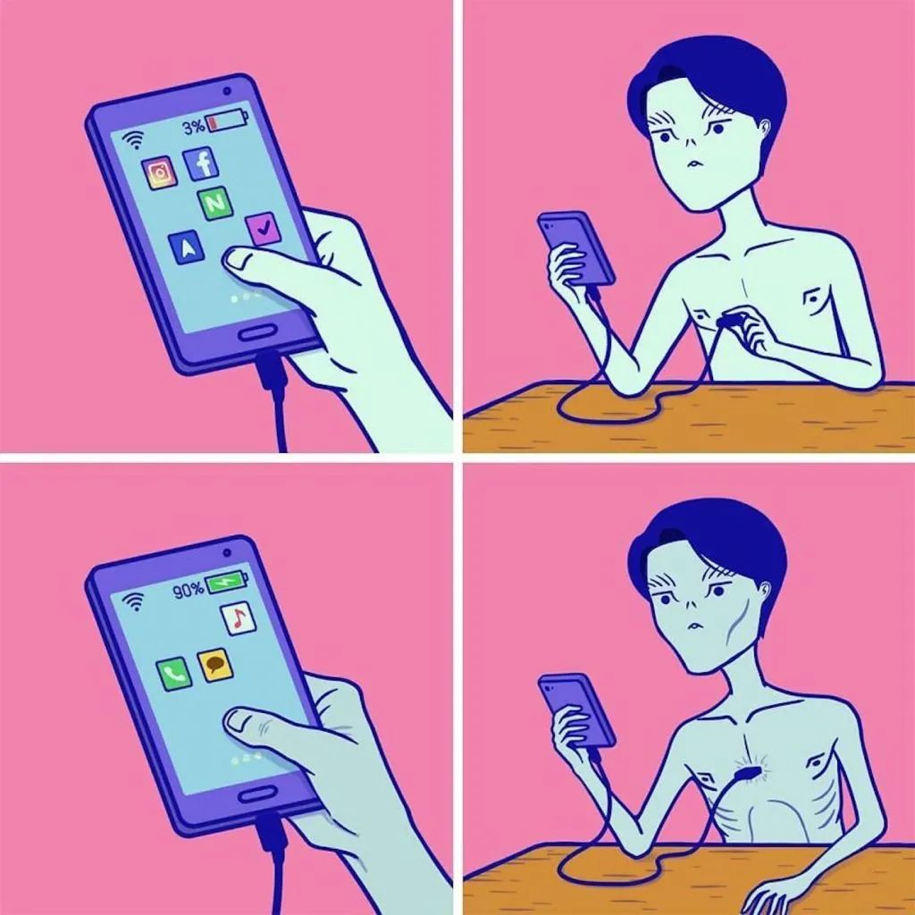 荒诞到了极致同时也充满了哲理这组插画能触动每一个人