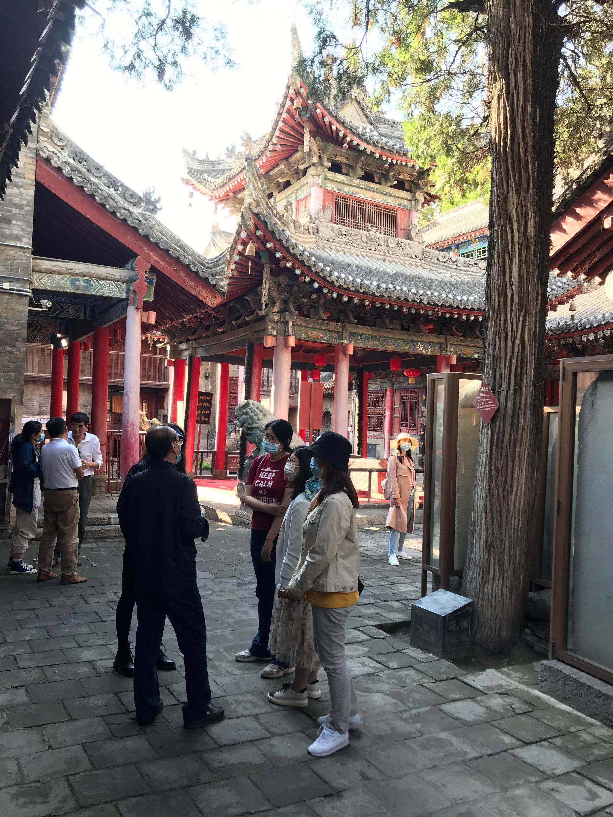 新华社记者 何自力 摄两岸媒体人探访唐代高僧玄奘圆寂地玉华寺肃成院