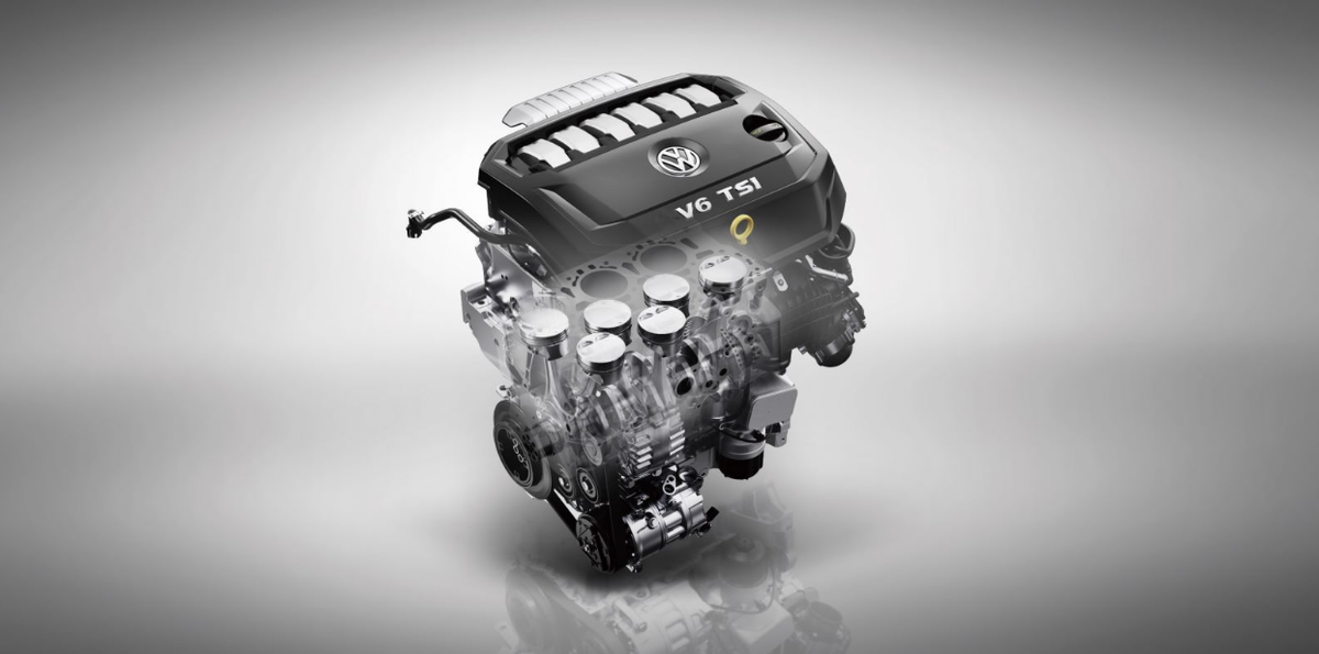 而一汽-大众揽境在发动机部分,搭载了德国原装进口代号ea390的2