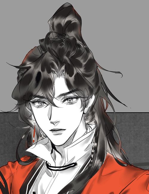 天官赐福漫画新图高马尾花城看起来不是哥哥梳的