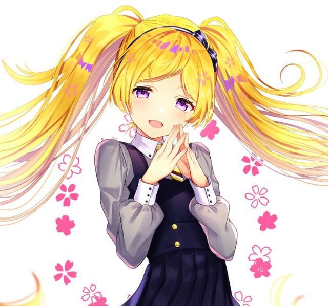 金黄色的头发会显得皮肤非常好看,而二次元