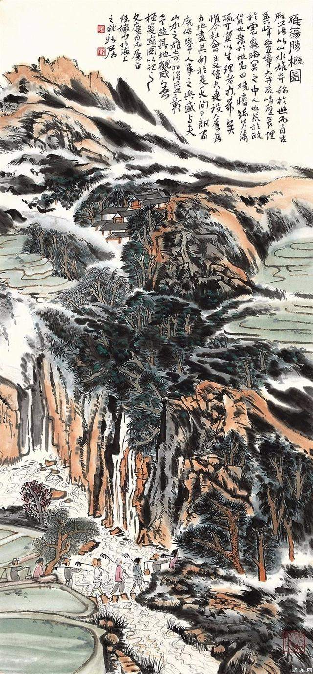 当代山水画大家陆俨少精品绘画欣赏