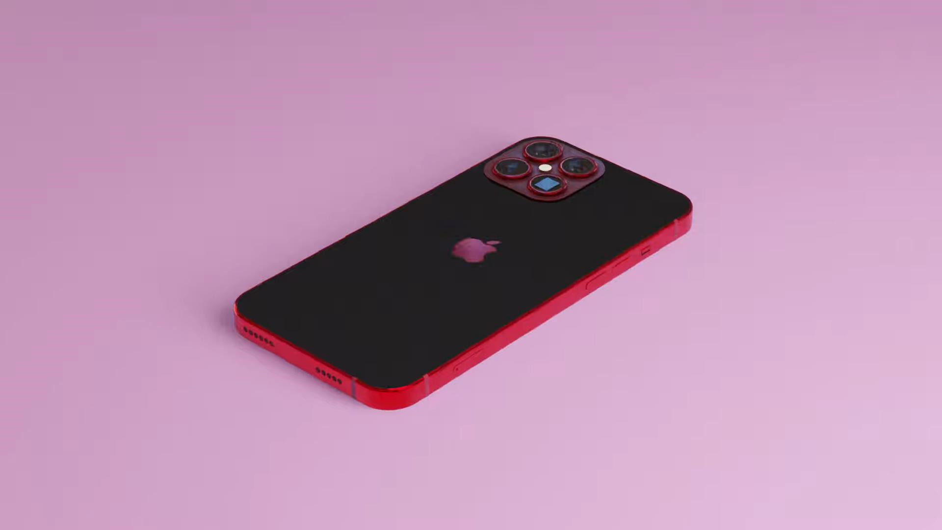 iphone13promax渲染图后置4摄配10倍光变砍刘海屏幕单打孔