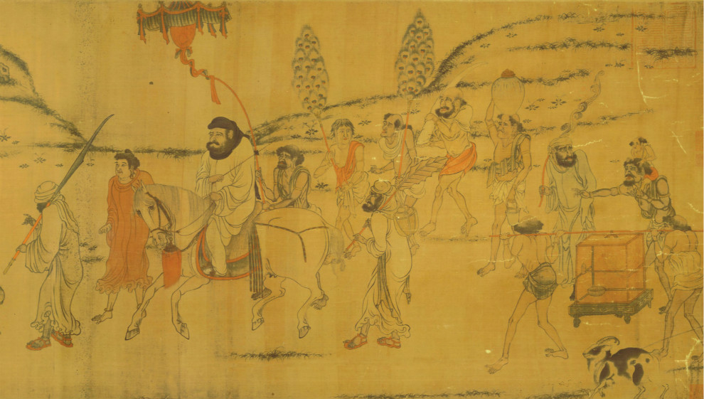 唐太宗赐见藩属:朱发黑身兽牙鹰爪的罗刹国,为什么在唐朝南边?