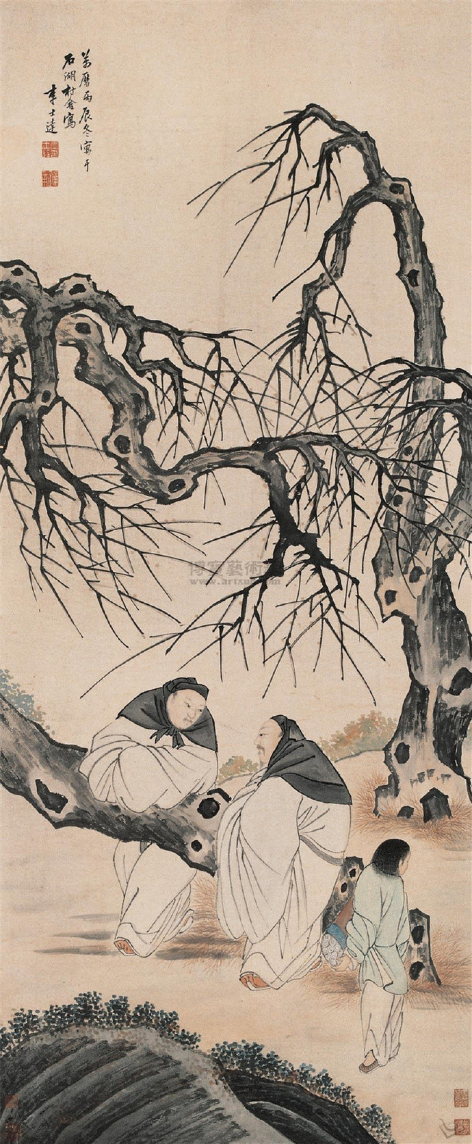 明朝画家李士达的精品绘画作品欣赏