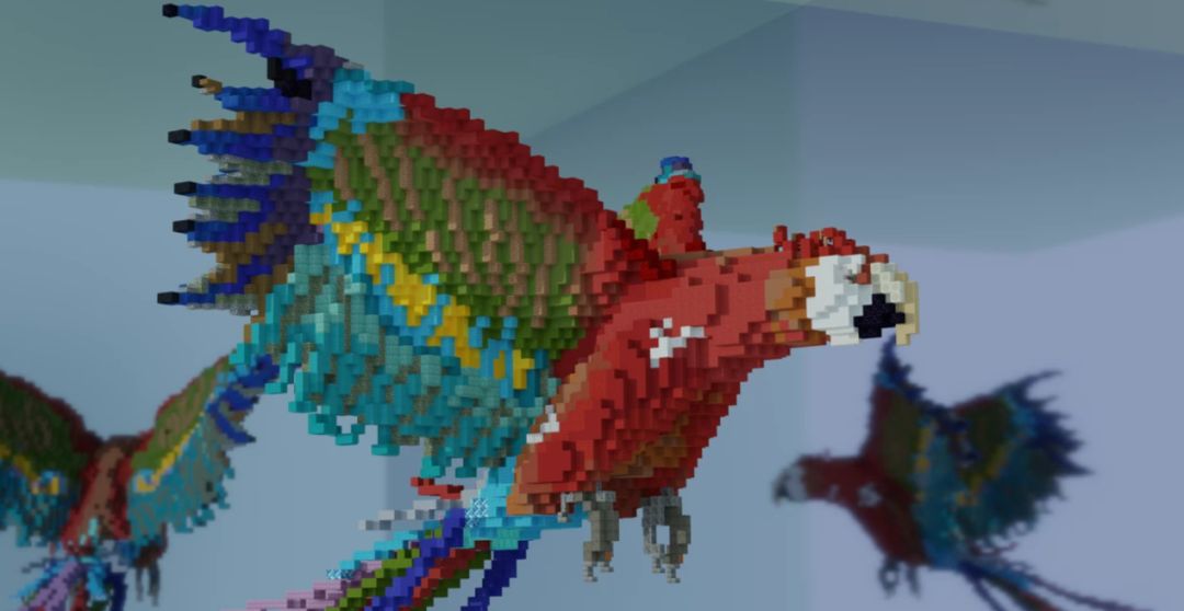 我的世界生物学会进化了网友什么品种的鹦鹉这也太大了