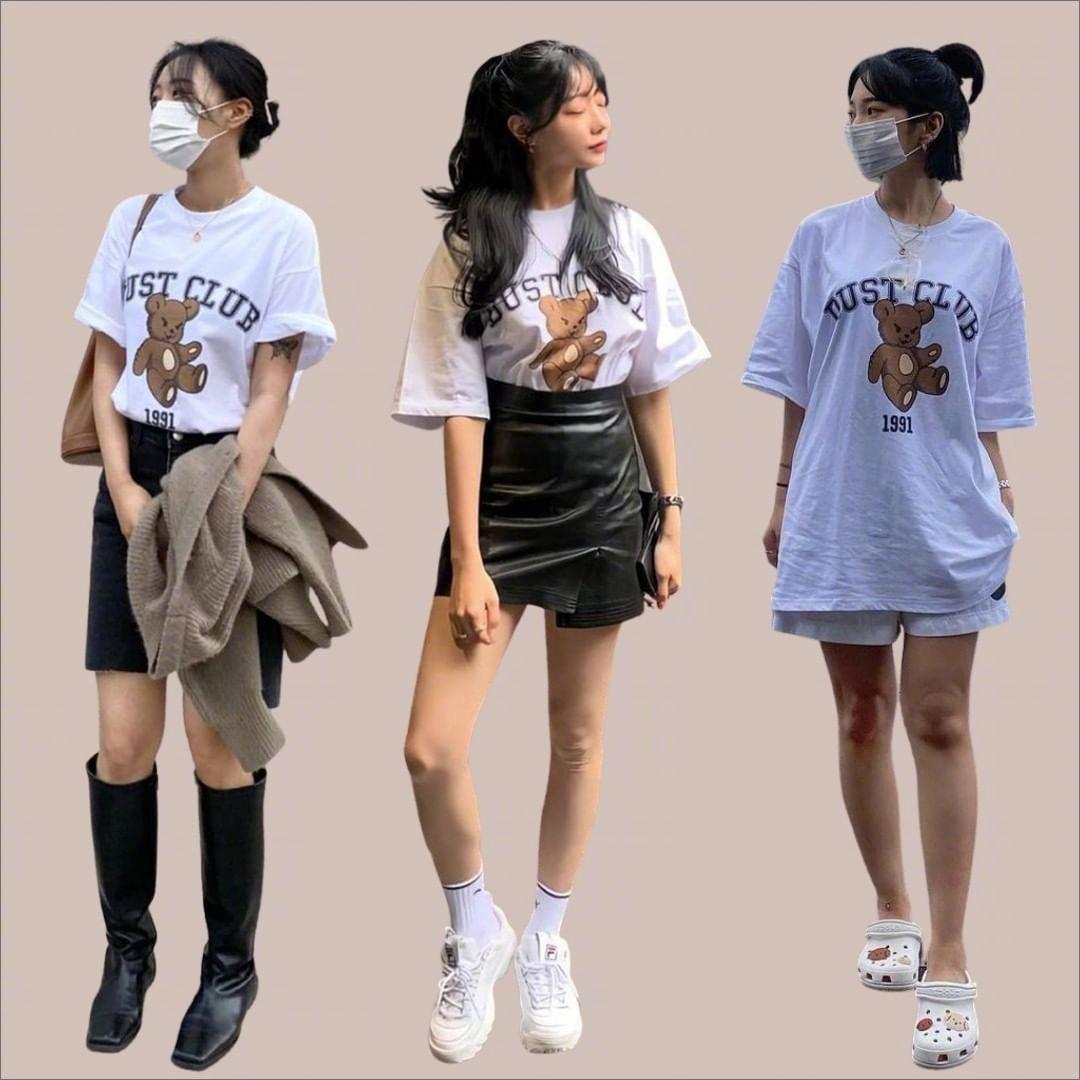 酷女孩的夏日oversizet恤穿搭指南太喜欢这范儿了