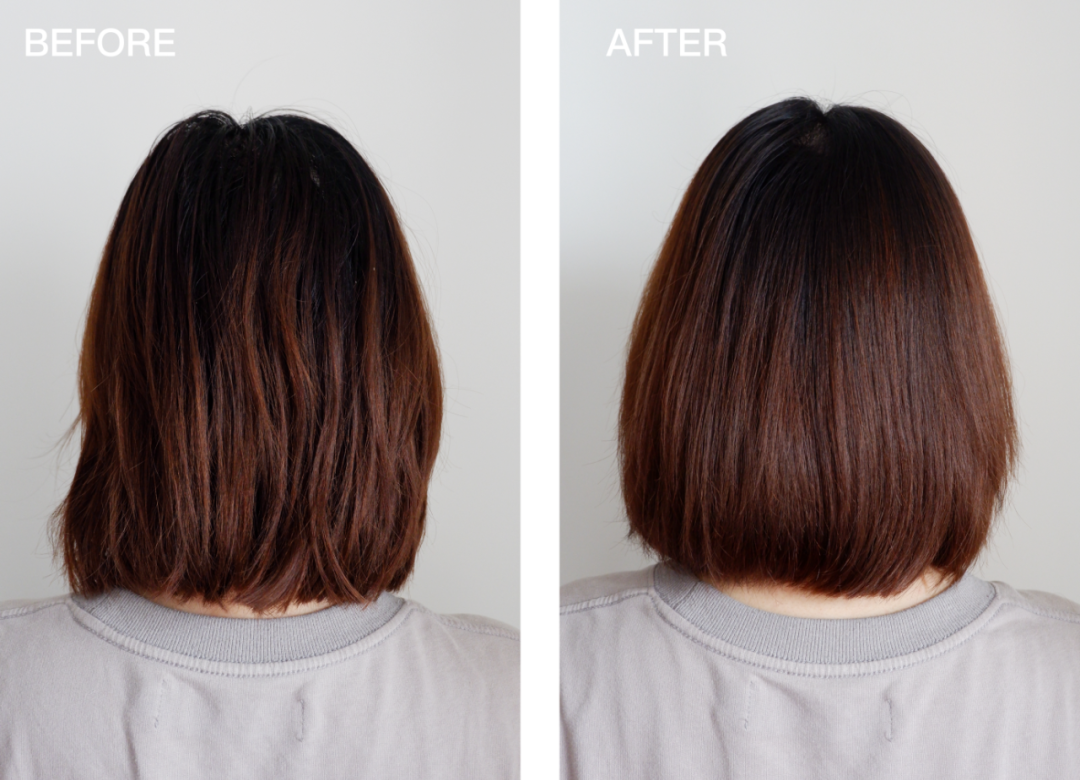 nico洗头的前后对比,确实清爽了许多.