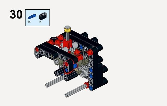 教你拼装乐高积木手动4档简单变速箱