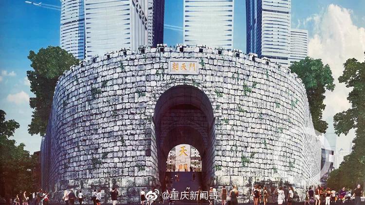 按古代朝天门那样修的吗？_新浪新闻