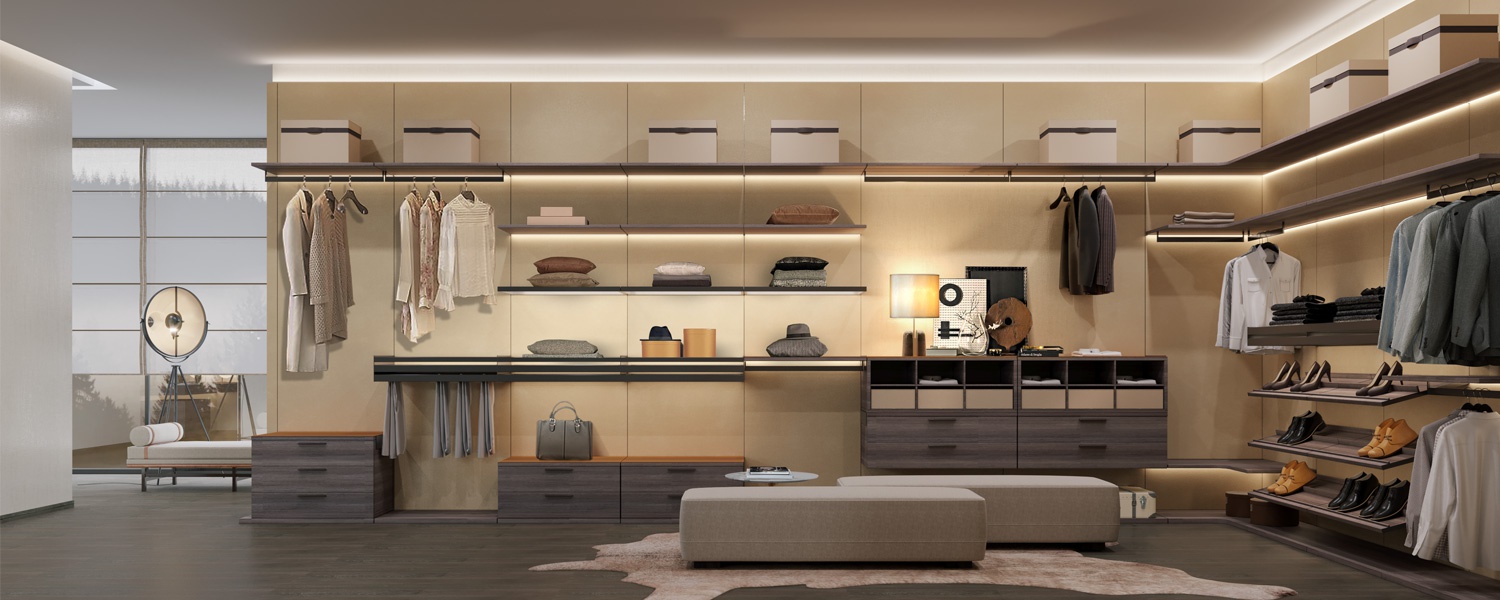 翰诺威定制衣柜之开放式衣柜的要点