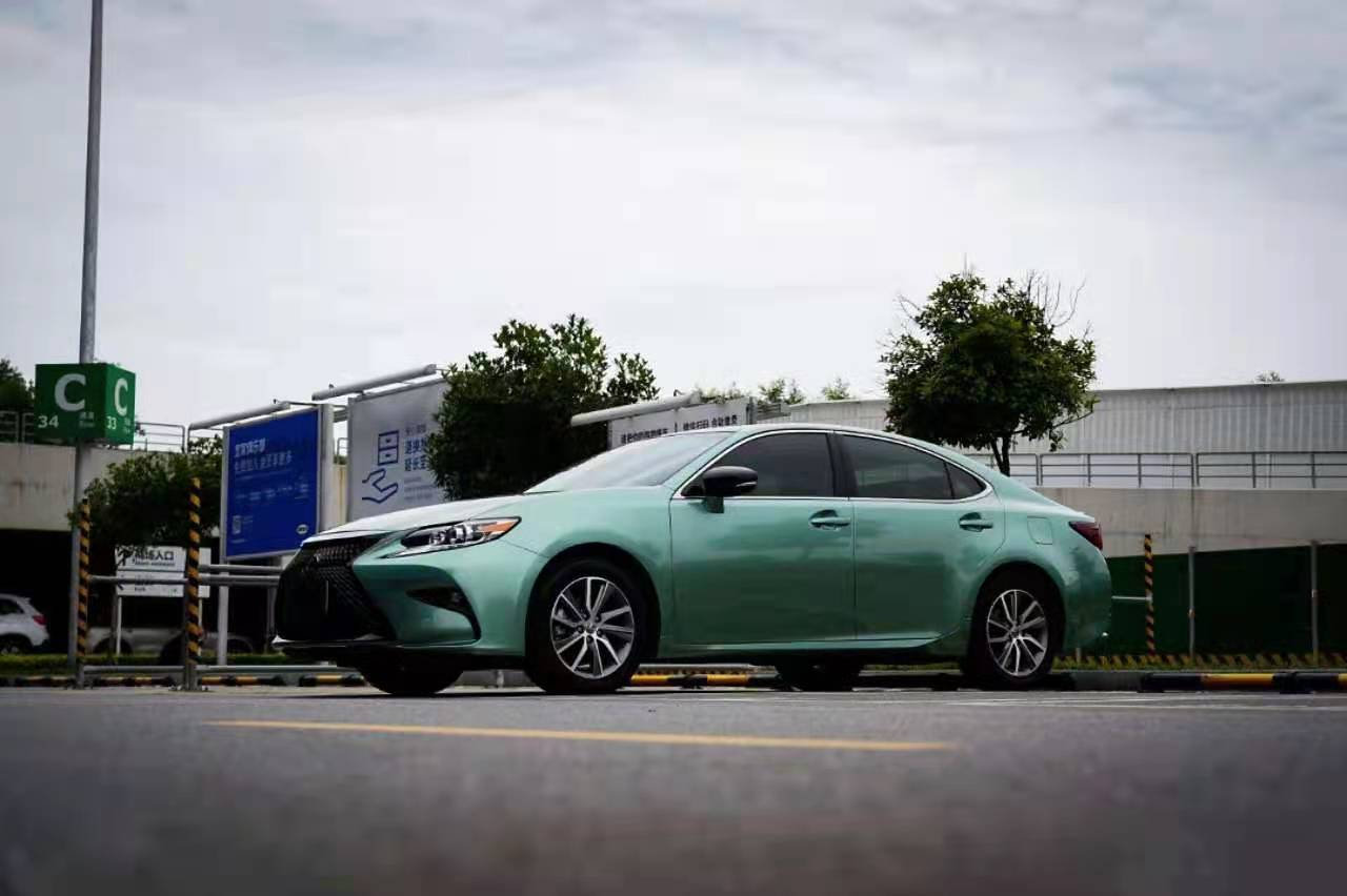 雷克萨斯es300h换妆67了抹茶绿这种绿色让人欢喜