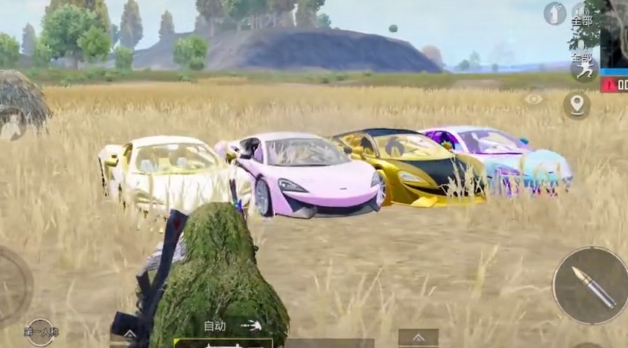 吃鸡最废轿车翻身国际服上线新皮肤6种颜色还能在空中开