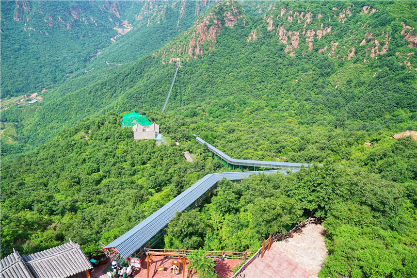 郑州伏羲山网红天梯图片