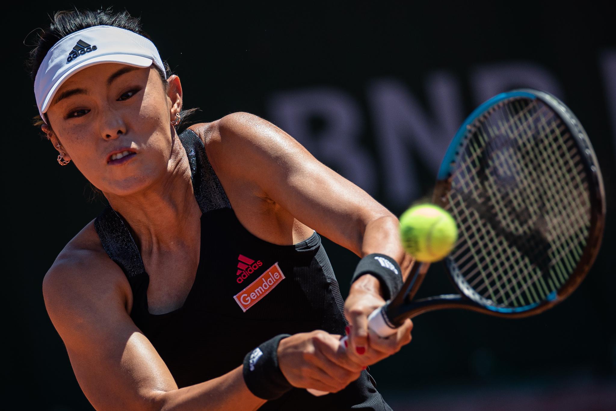 网球——法网:王蔷首轮晋级