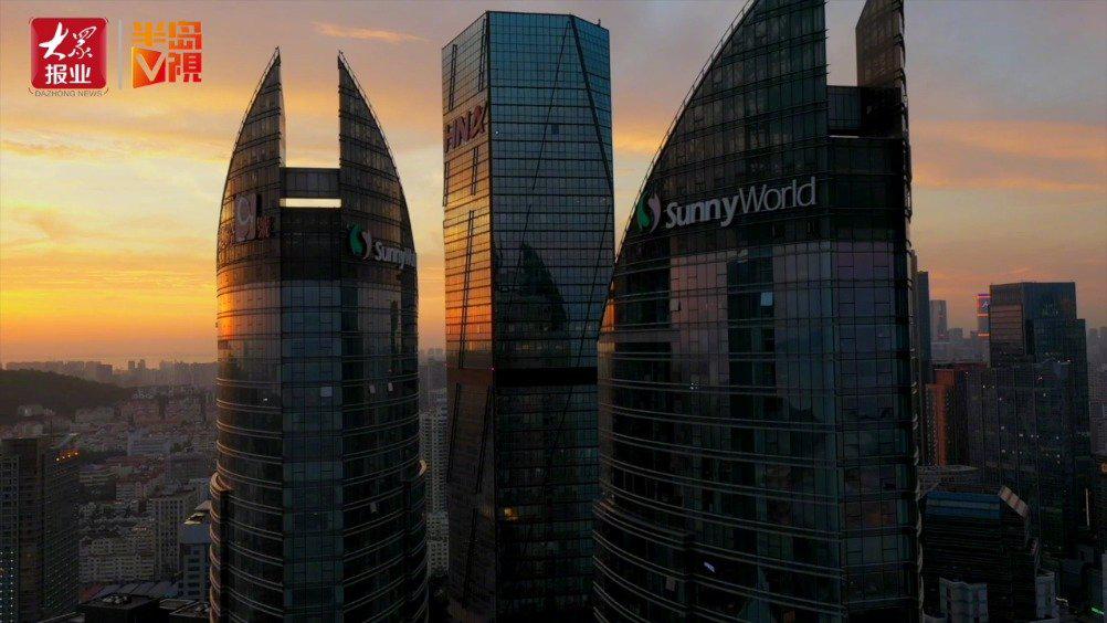 航拍绝美火烧云