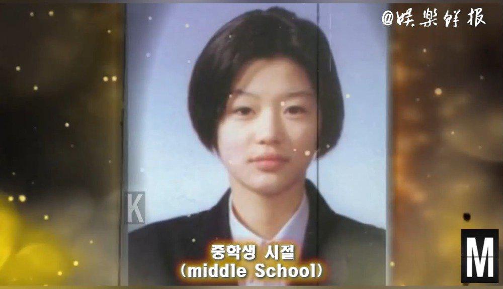 全智贤从童年到39岁的变化,小时候是真人版静香吧?