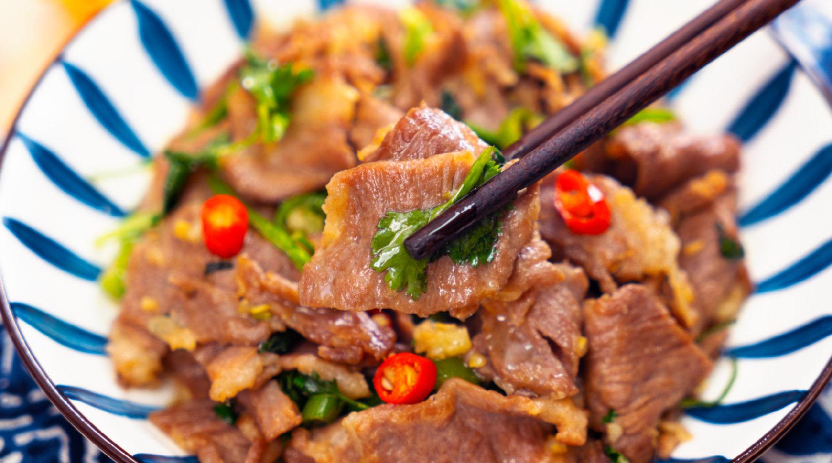 今日美食——小炒梅花肉