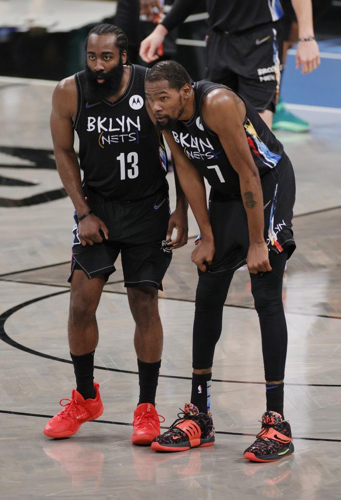 场均852分篮网三巨头太恐怖首轮合体130分钟狂赢66分