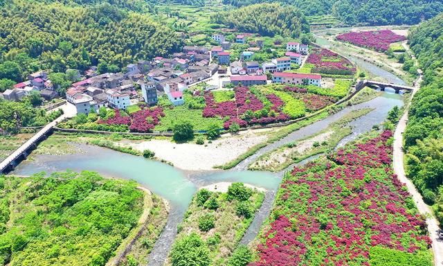 清溪水库移民区,宁波和台州五个村庄,美丽的风景线