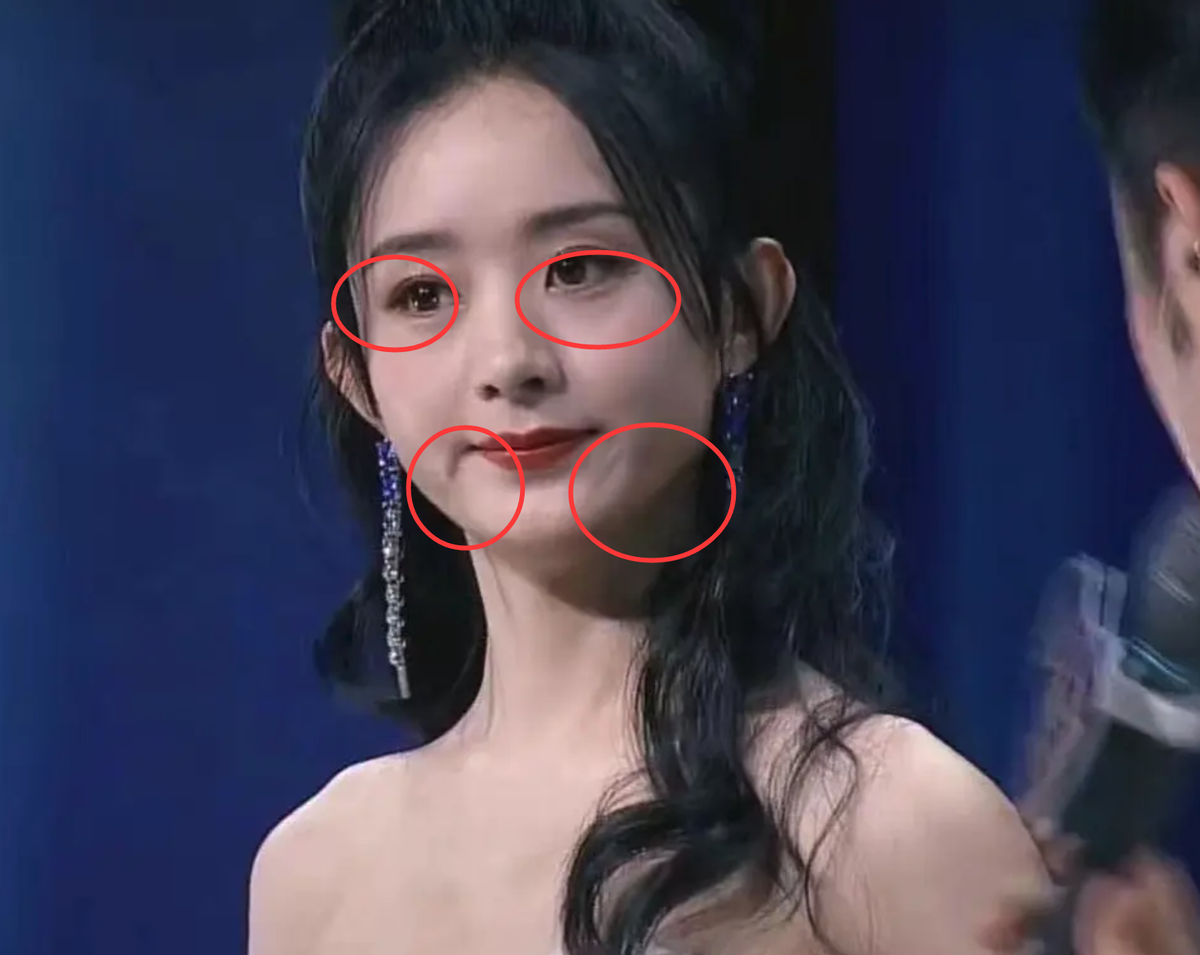 赵丽颖抹胸纱裙参加活动,生图精修差距大,女人产后这么难恢复?