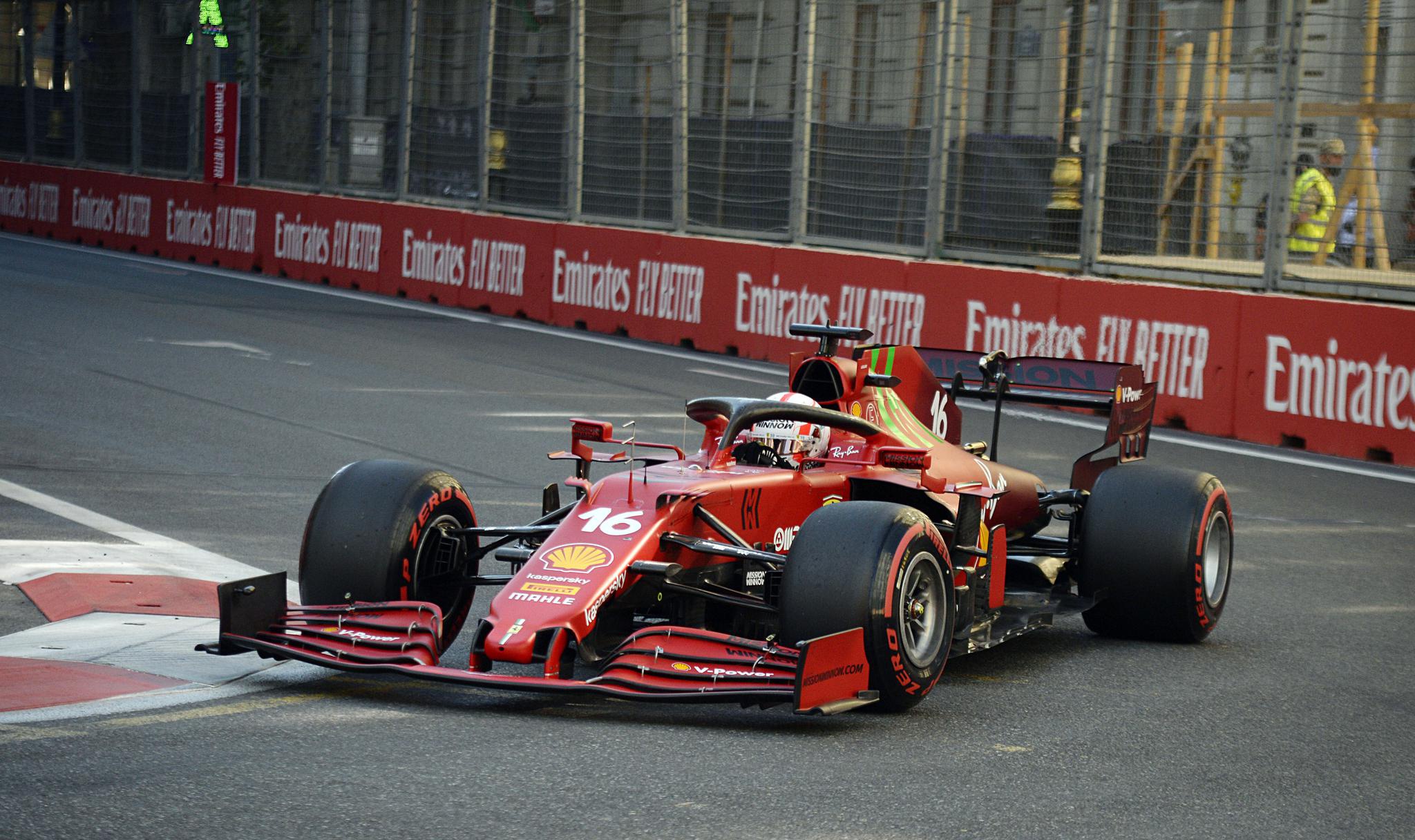 赛车——f1阿塞拜疆站排位赛赛况|一级方程式赛车|阿塞拜疆|勒克莱尔