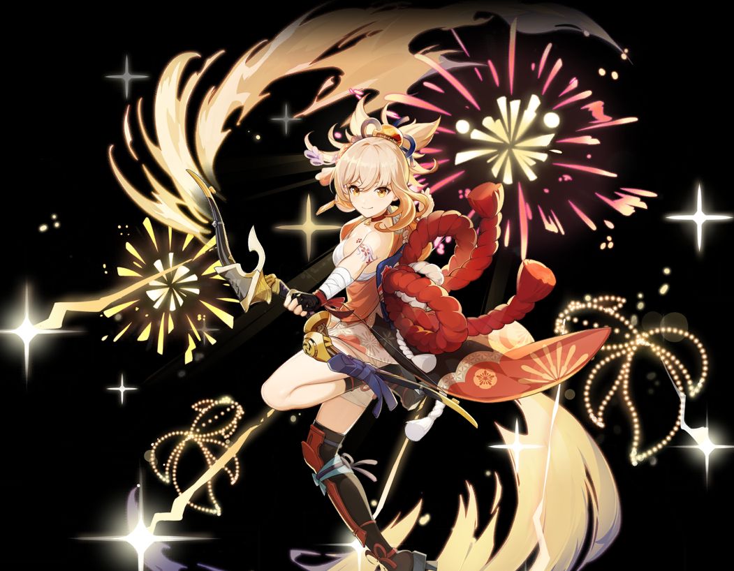 原神:稻妻三位新角色曝光,宵宫立绘首曝,新四星忍者太可爱了|攻击|忍者|四星_新浪新闻