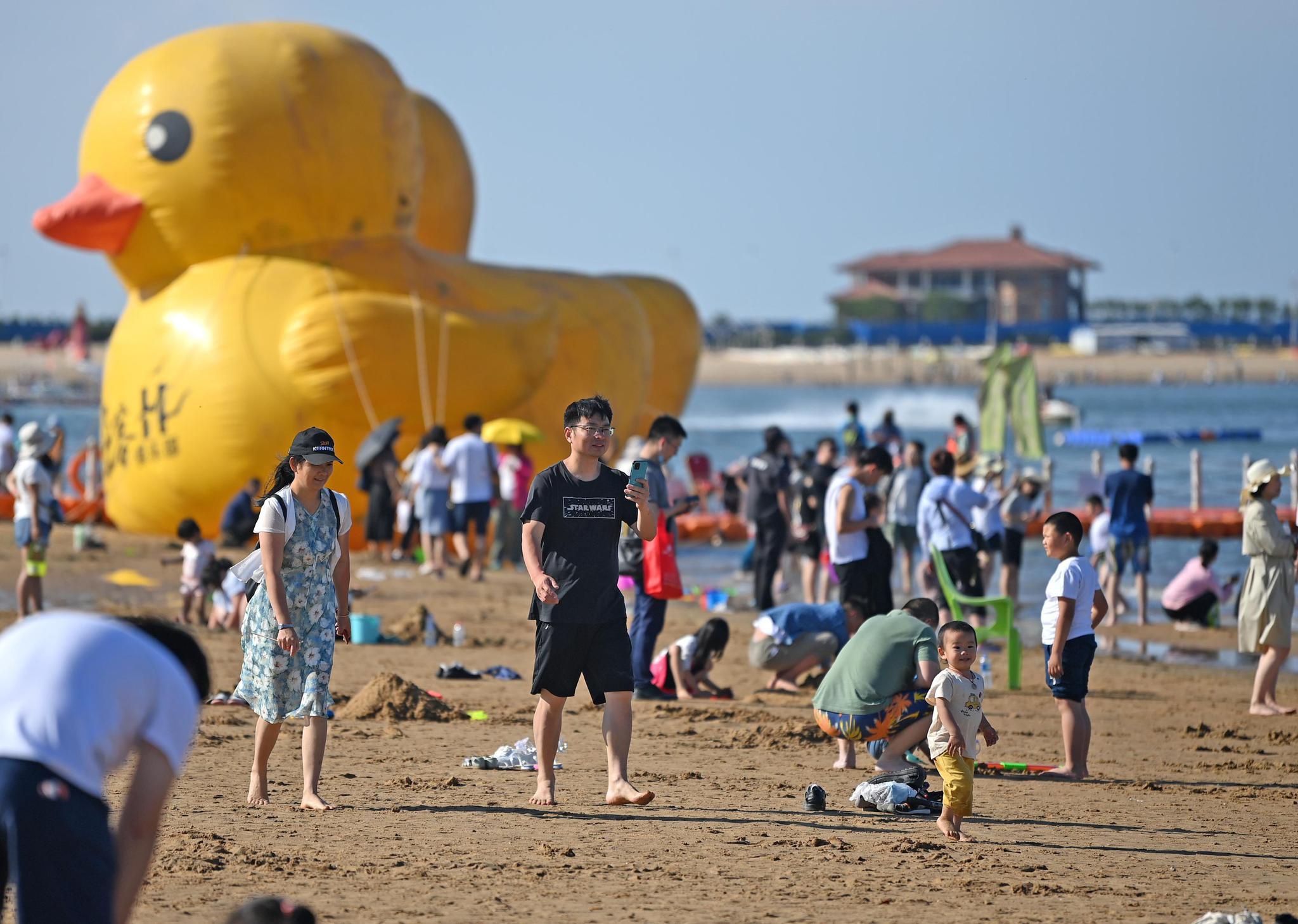渤海治污 岸线治理 来这里也能"赶海拾贝"|滨海新区|人工沙滩|东疆