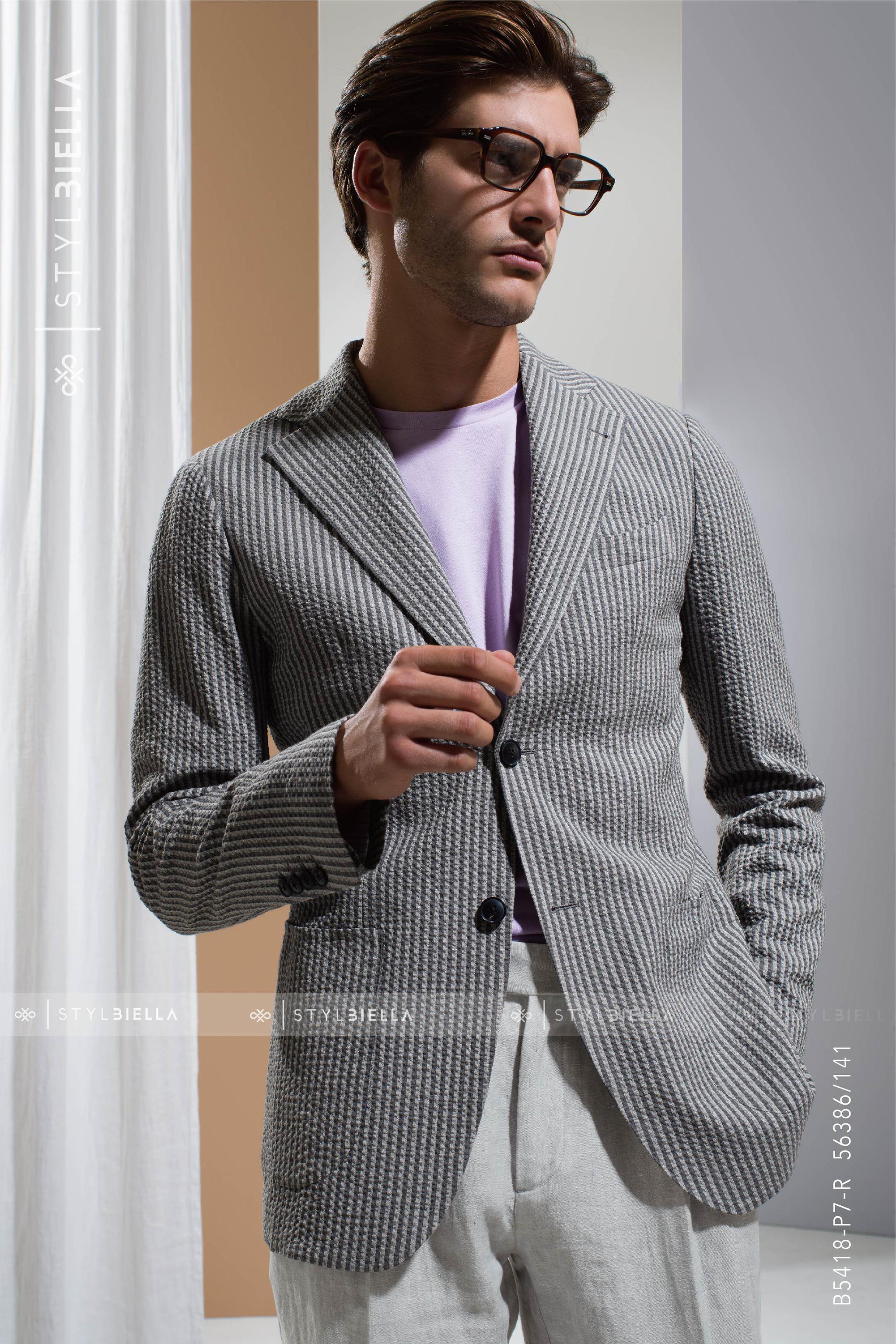 mrc西先生西服定制夏日凉感限定会呼吸的泡泡纱西装