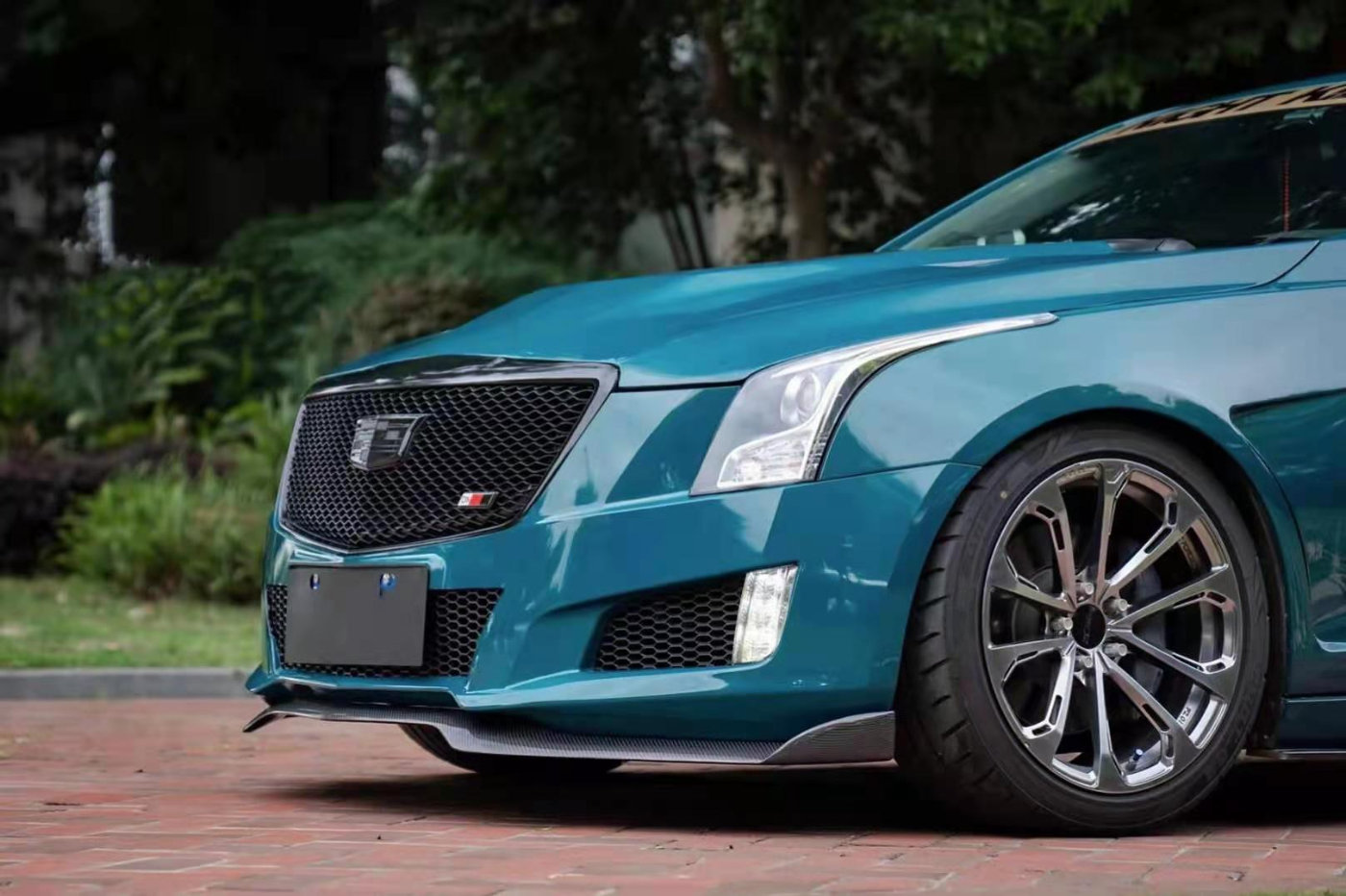 改色膜案例:凯迪拉克ats改色地狱绿 霸气的感觉你怕不怕