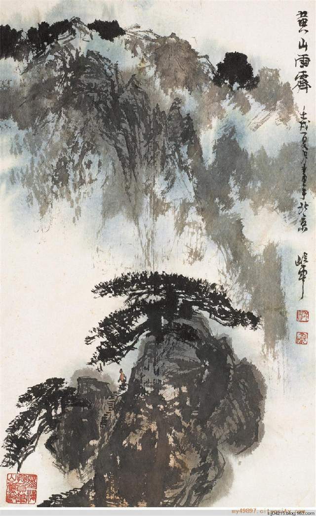 当代国画家秦岭云先生精品绘画作品欣赏