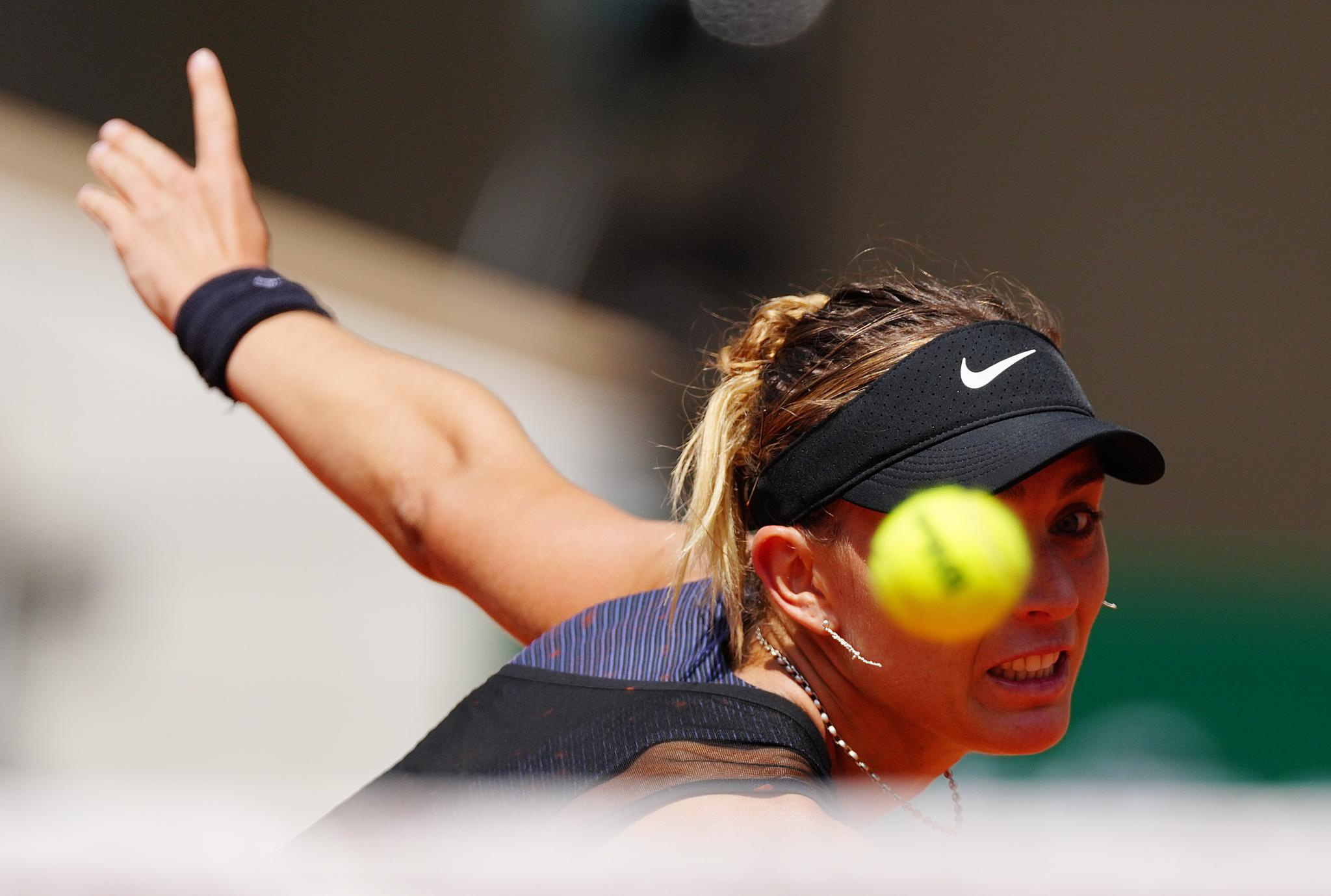 网球法网齐丹塞克晋级四强