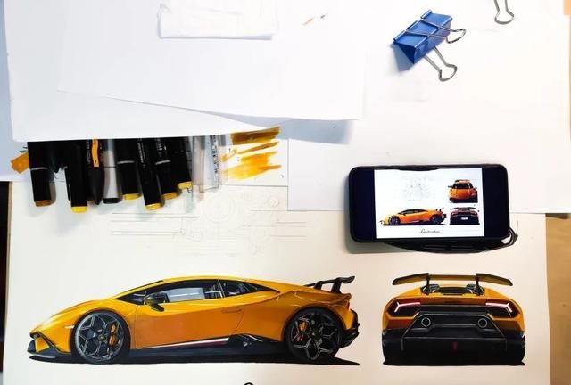 手把手教你画兰博基尼hurricaneperformante