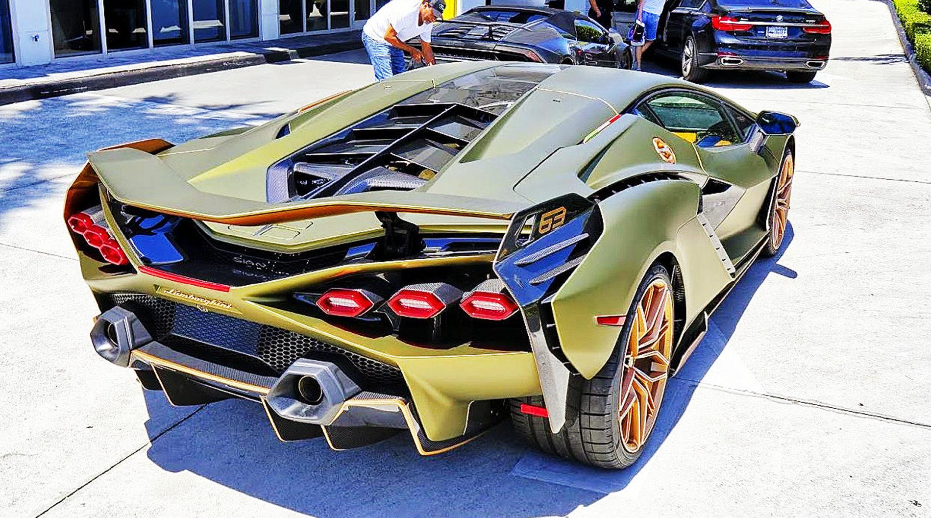 兰博基尼sian fkp 37,终于看见活的了, 限量63台