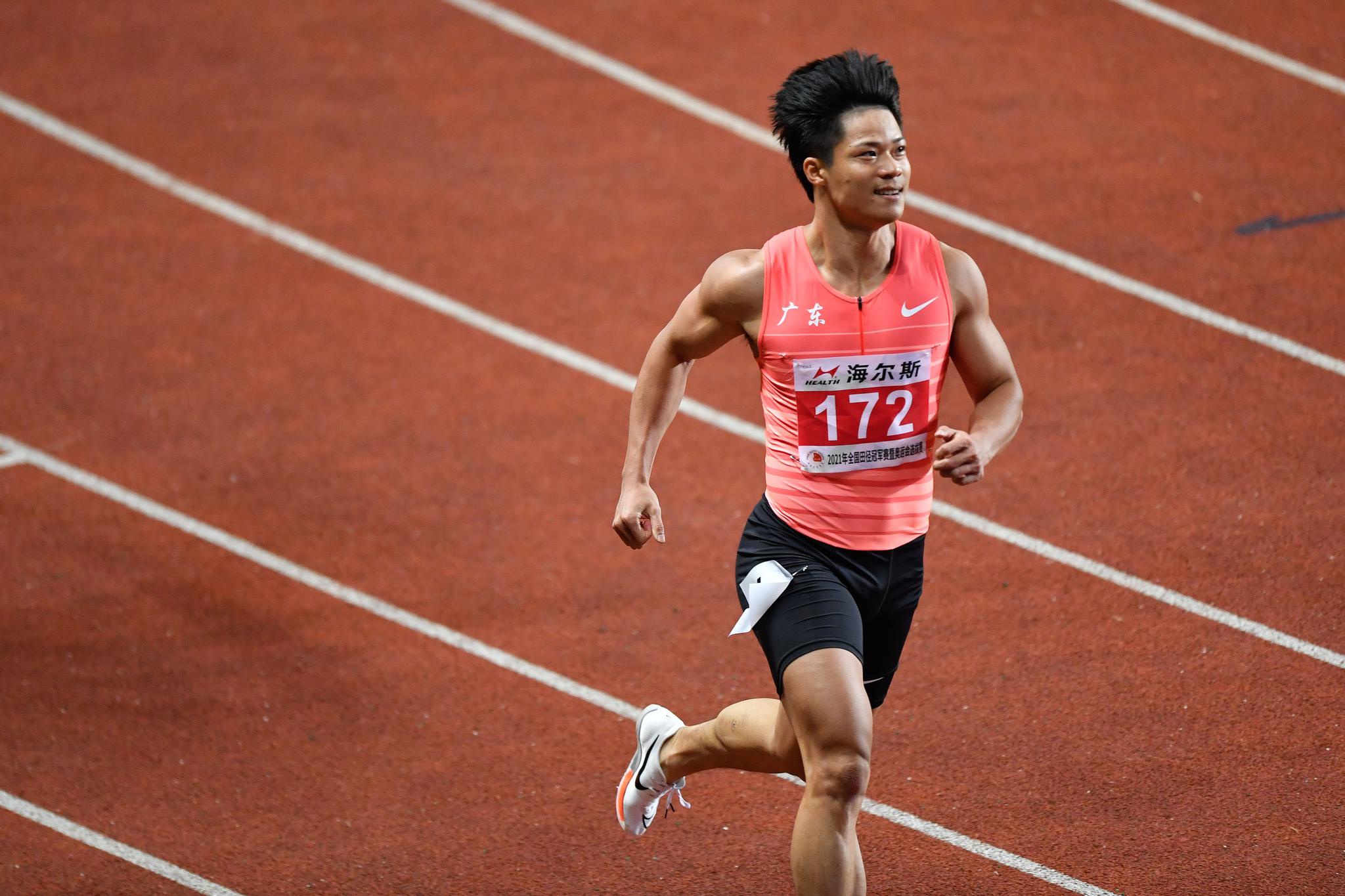 田径全国冠军赛苏炳添夺得男子100米冠军