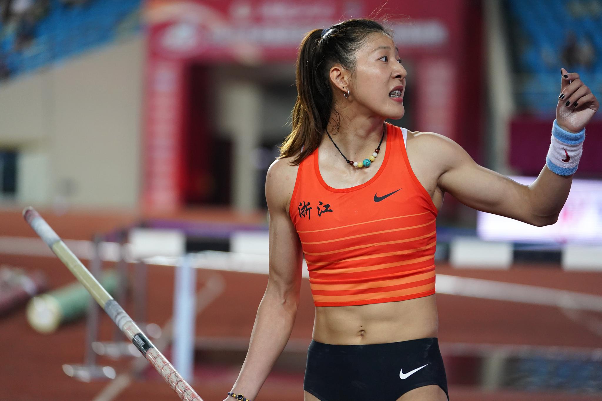 田径全国冠军赛女子撑杆跳高决赛赛况