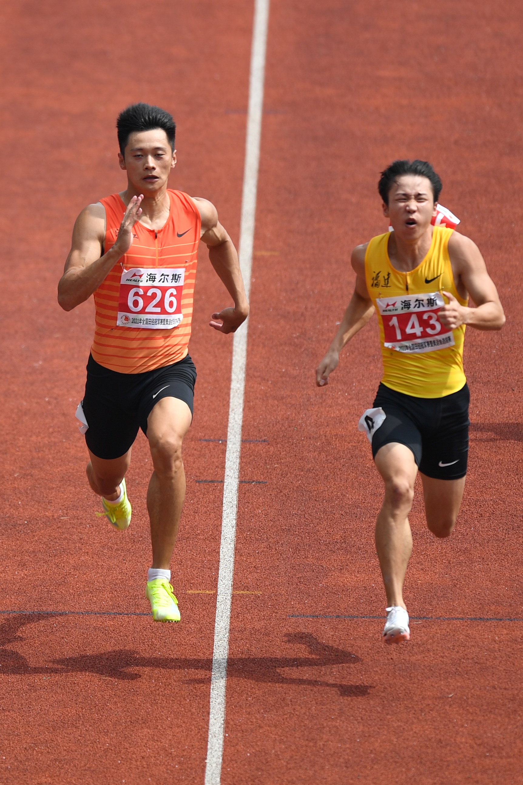 田径全国冠军赛男子100米预赛赛况