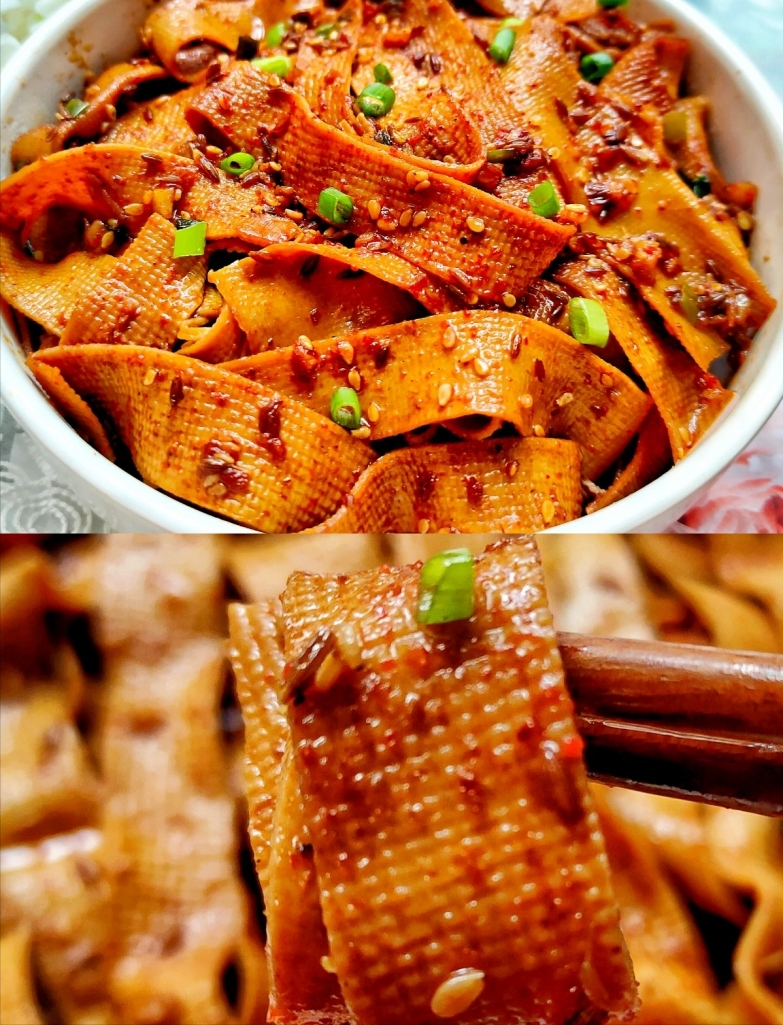 好吃上瘾的香辣孜然豆腐皮,比辣条好吃百倍|实惠|豆腐皮|香辣_新浪新