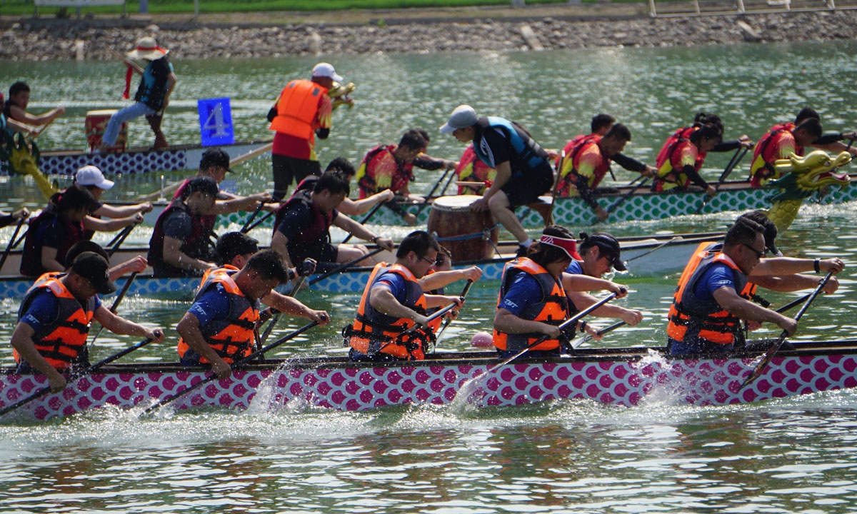 龙舟竞渡迎端午扬旌击鼓秀京城2021北京市端午节龙舟大赛举办