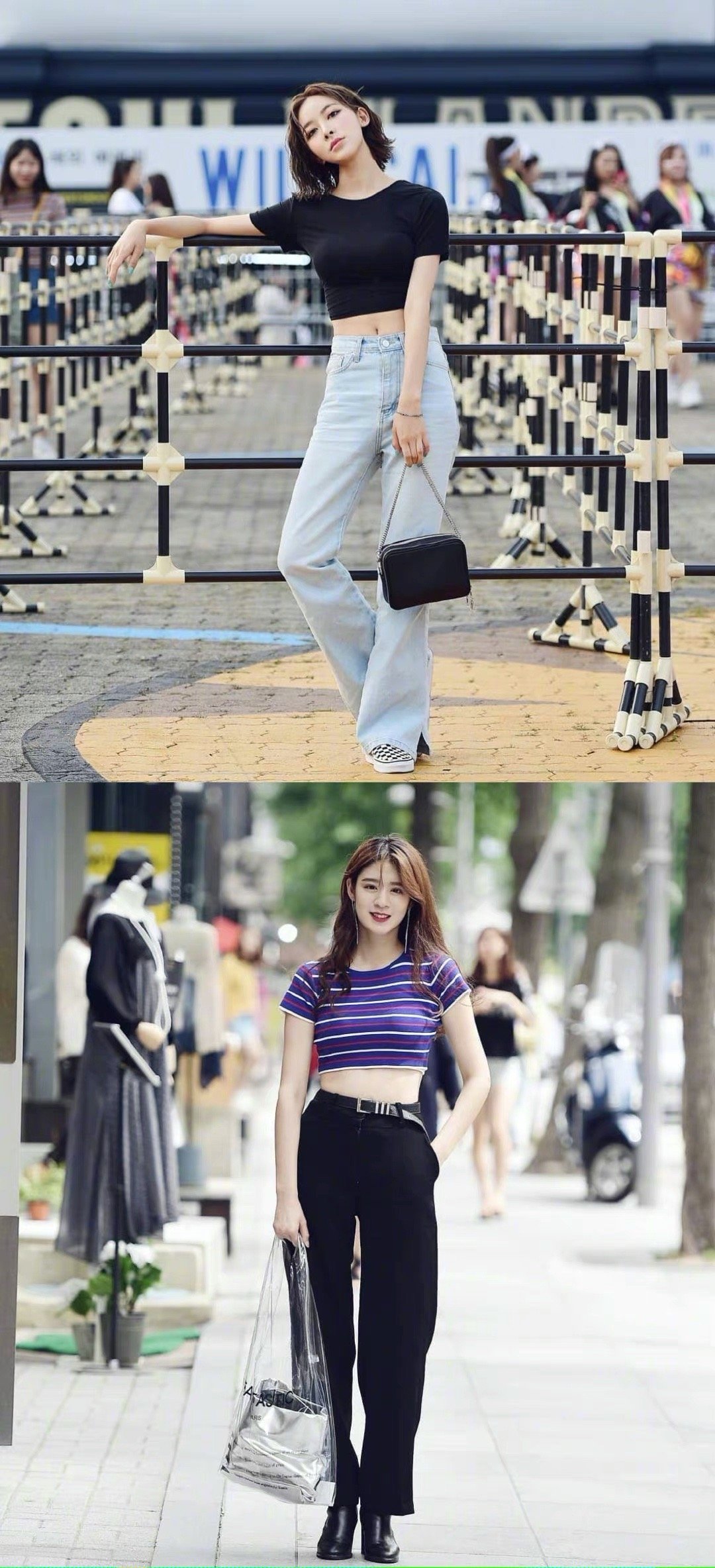 韩国长腿女孩们率性利落的时尚街拍范本