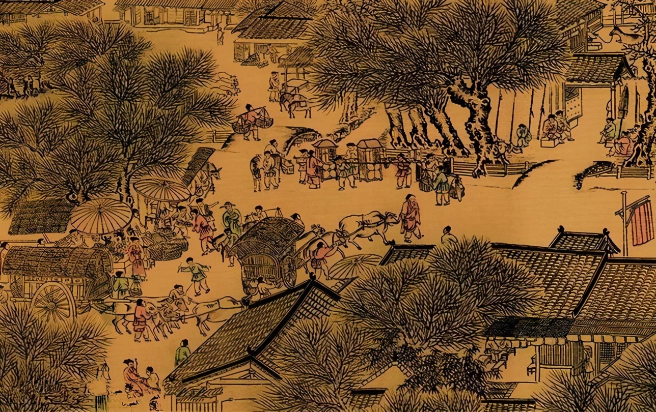 清明上河图上画有一个店铺店铺的招牌揭示宋朝的一个弊病