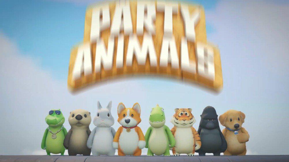 由recreate games制作的多人欢乐休闲游戏《动物派对(party animals)