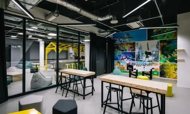 游戏公司办公室设计多样化的工作氛围