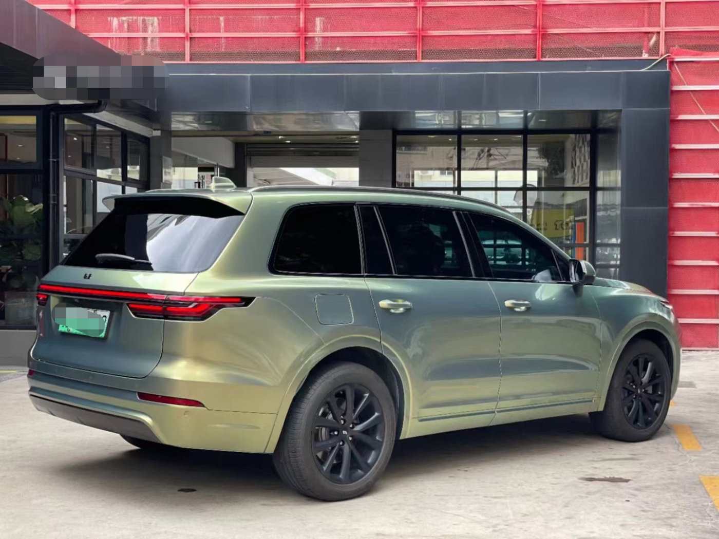 膜呗改色案例环保车来一枚理想one改色翠竹绿