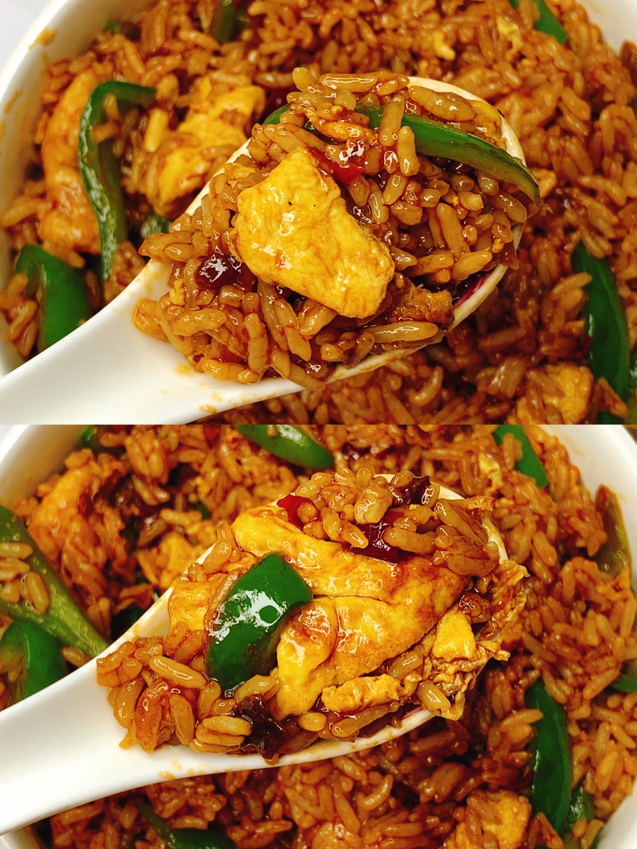 指路"青椒鸡蛋炒饭",浓郁的酱香,好吃到舔盘|炒饭|青椒|早餐_新浪新闻