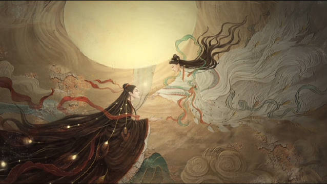 《千古玦尘》新出的手绘壁画片头好美啊