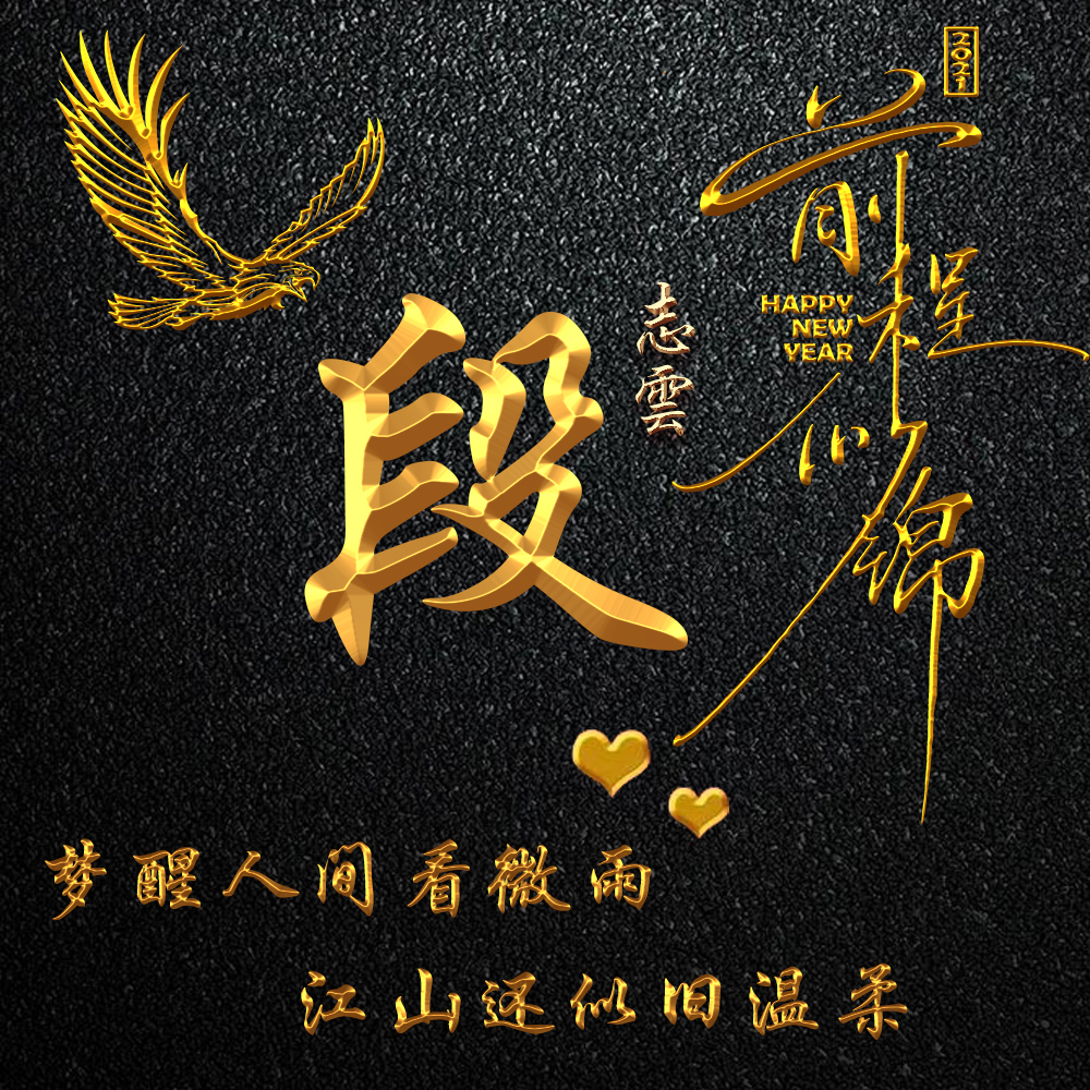 纯金质感姓氏照片头像高端商务打造让你的形象提升一个档次